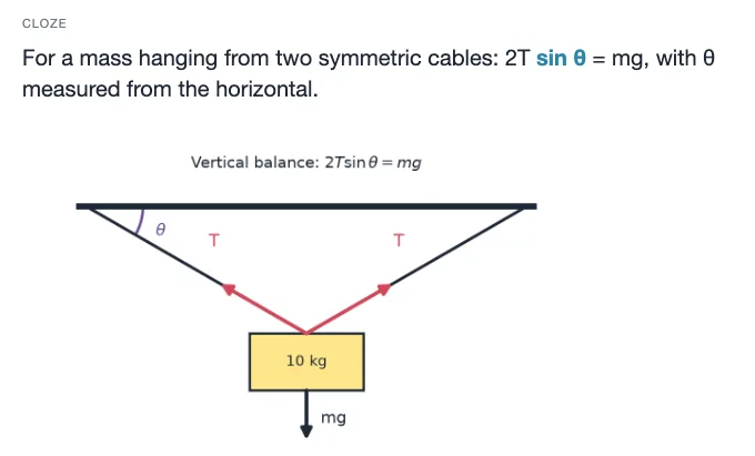 Sample card from Motion, Forces, Work and Energy, answer side
